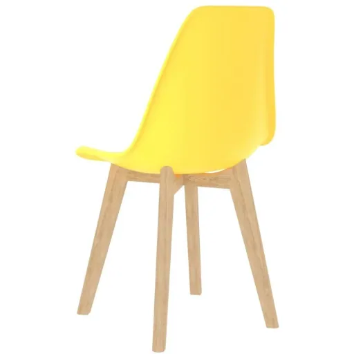 Esszimmerstühle 2-Sitzer Kunststoff gelb
