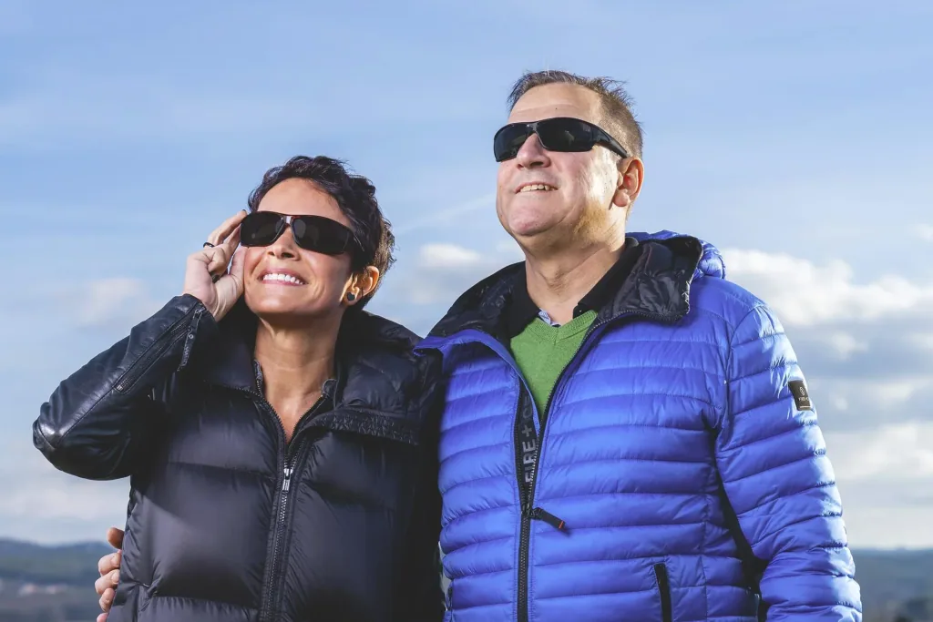 Polarisierte Sonnenbrille, 3er-Set, "HD Polar View", 2 x Schwarz + 1 x Braun/ Hornoptik