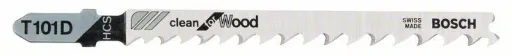 Stichsägeblätter "T 101 D", Clean for Wood, 5 Stück
