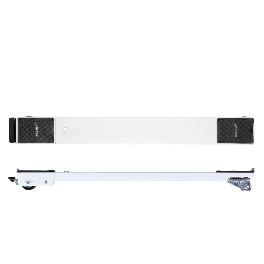 Transportschiene MM 1198 2 teilig, 45-70 cm, ausziehbar, 3 Lenk- & 3 Bockrollen Ø 30 mm, Feststeller, Tragkraft 125 kg