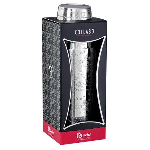 Cocktail shaker - Collabo TIN oN TIN Edelstahl - 28oz/18oz - mit Gravur - Limited Edition