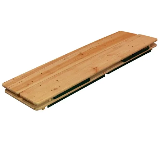Biertisch und Bank - Holz 1,7m