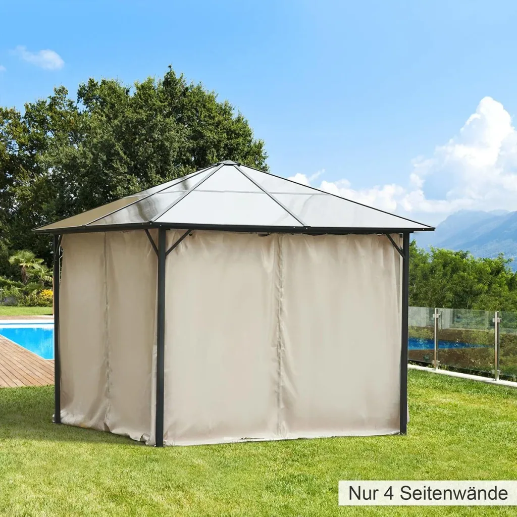 4 Seitenteile für 3x3 m Pavillon m
