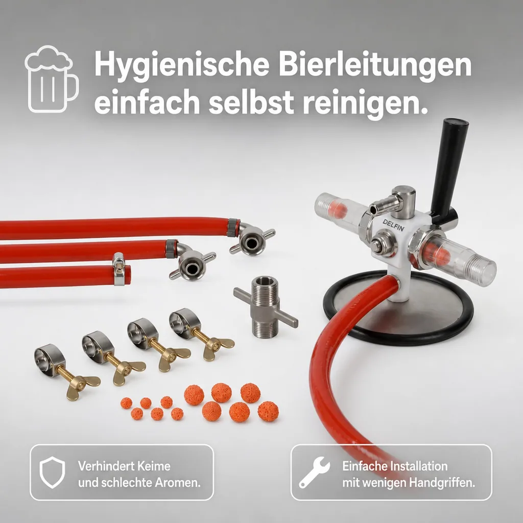 Reinigungsset, Bierleitungsreiniger Set - DELFIN