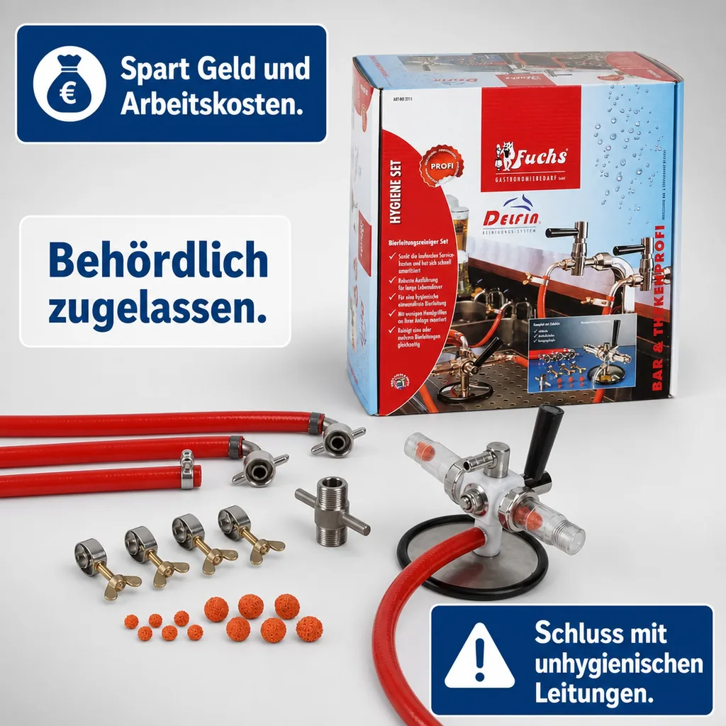 Reinigungsset, Bierleitungsreiniger Set - DELFIN