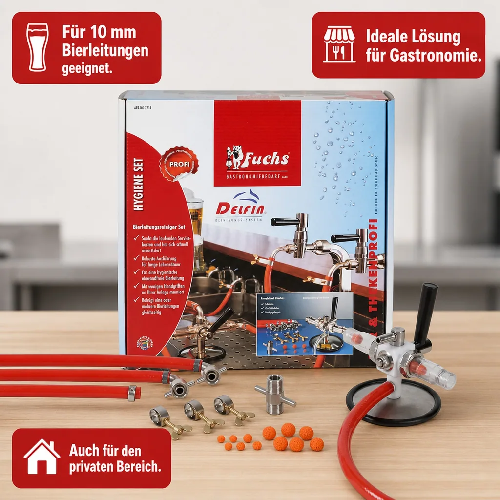 Reinigungsset, Bierleitungsreiniger Set - DELFIN