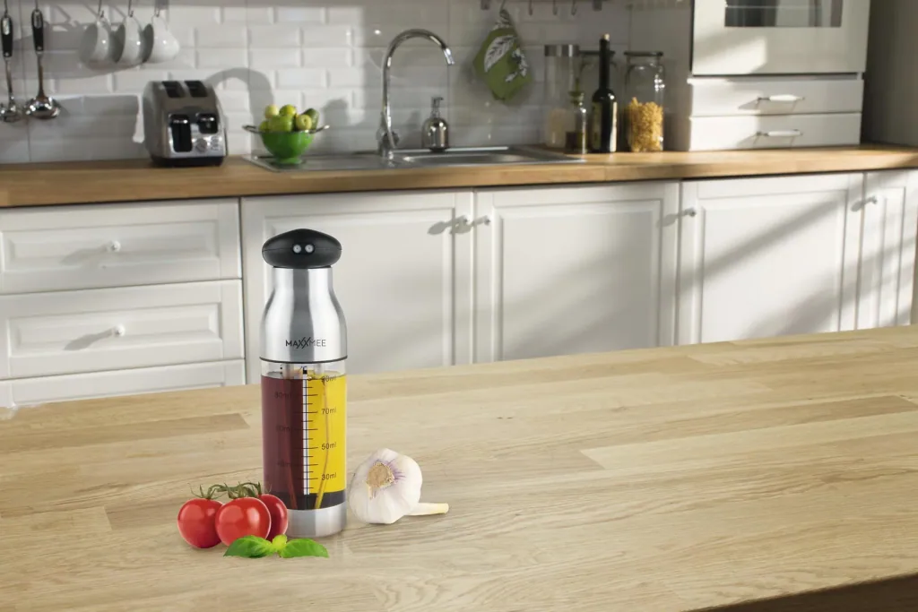 Sprühflasche Essig und Öl 2in1, Edelstahl, 200 ml