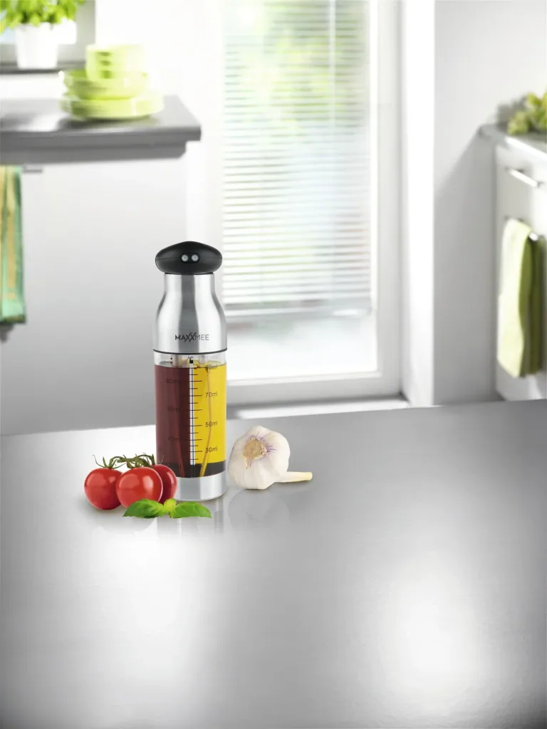 Sprühflasche Essig und Öl 2in1, Edelstahl, 200 ml