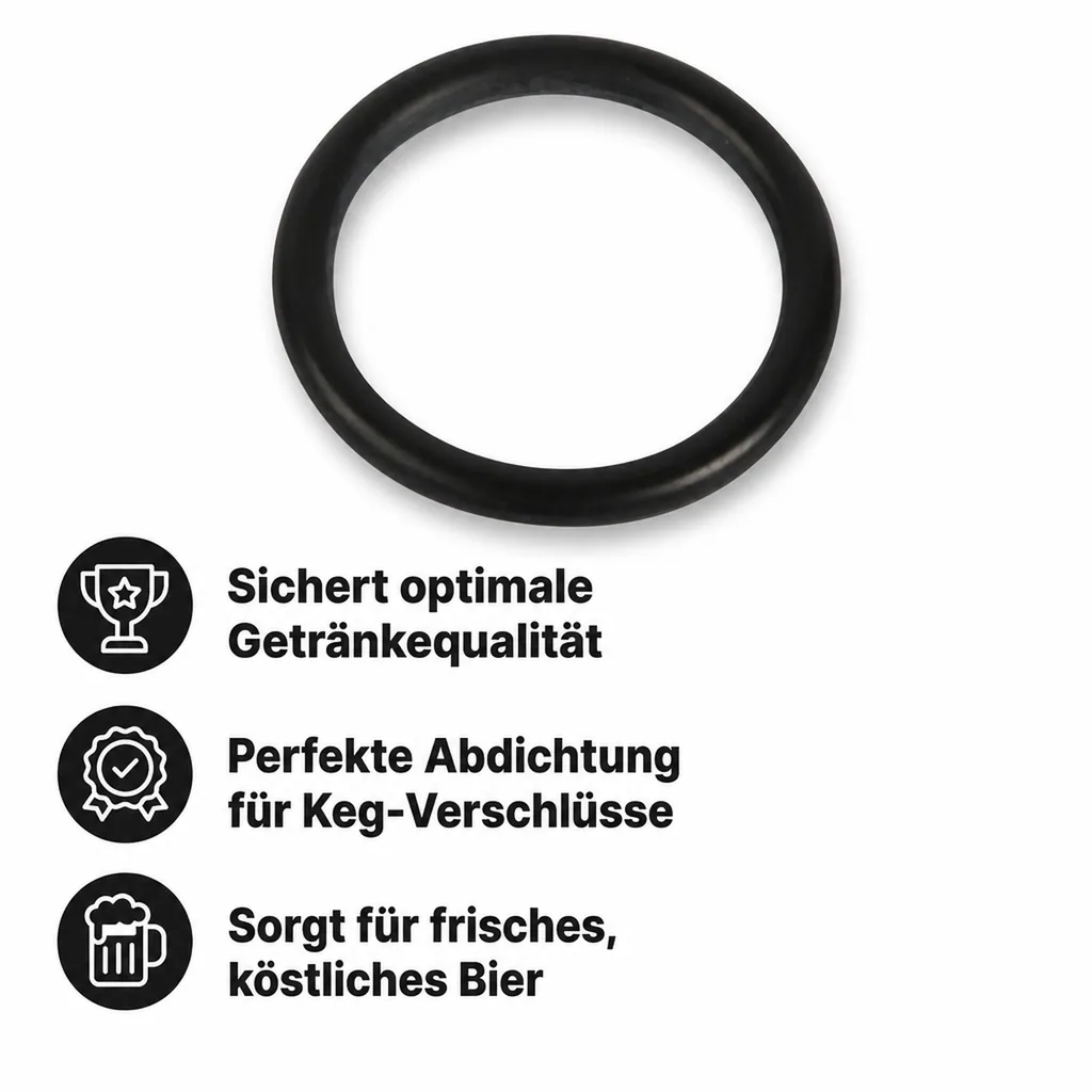 O-Ring, Dichtung für 5/8 Stößel für Keg - Verschluss (Korb-Fitting) (Micro Matic und Hiwi)