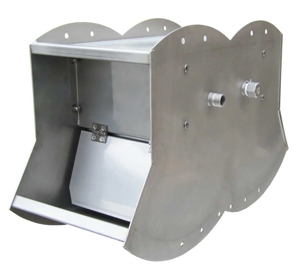 Ventiltrogtränke, doppel Edelstahl 30 x 76 x 40 cm