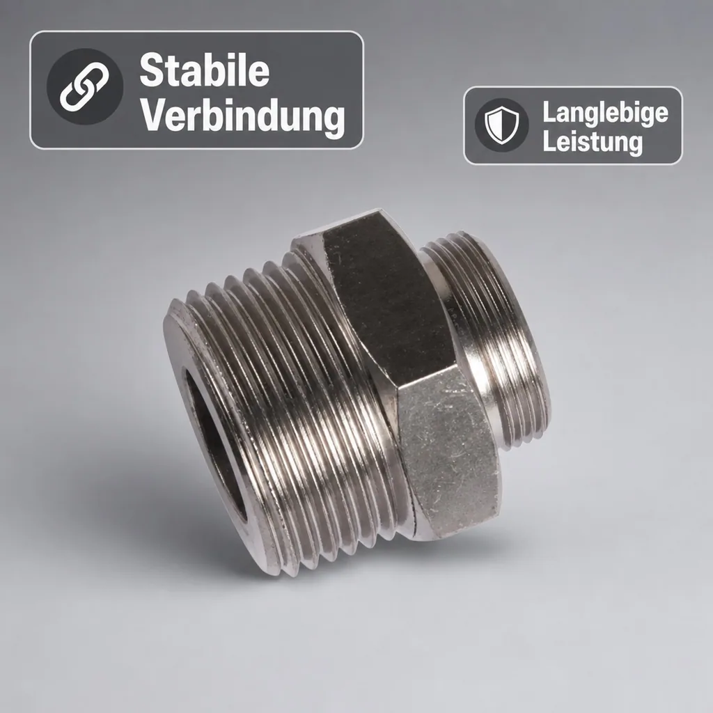 Sechskantmutter 3/4" mit Einstich 14 x 7 für Keg - Verschluss (Hiwi und Micro Matic)