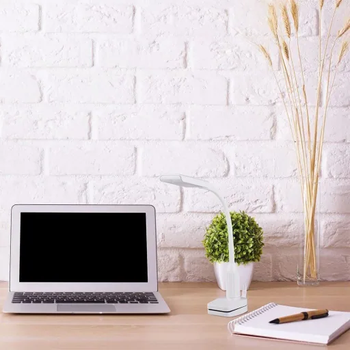 VT-7407 Tischleuchte / Schreibtischleuchte mit Klemme - Weiß - 400 Lm - 3000K