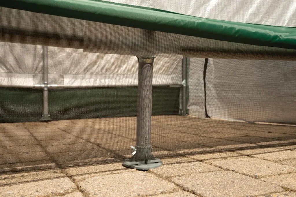 ShelterLogic Gewächshaus 4,32 m² Weiß/Grün, 180×240 cm – Foliengewächshaus mit Aufrolltür, wetterfest