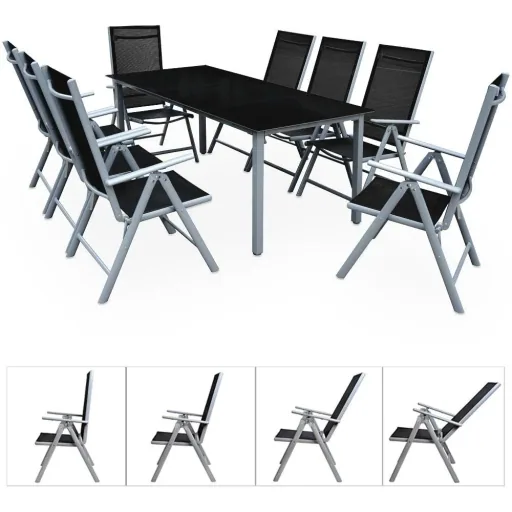 Aluminium-Gartenset Bern 8+1