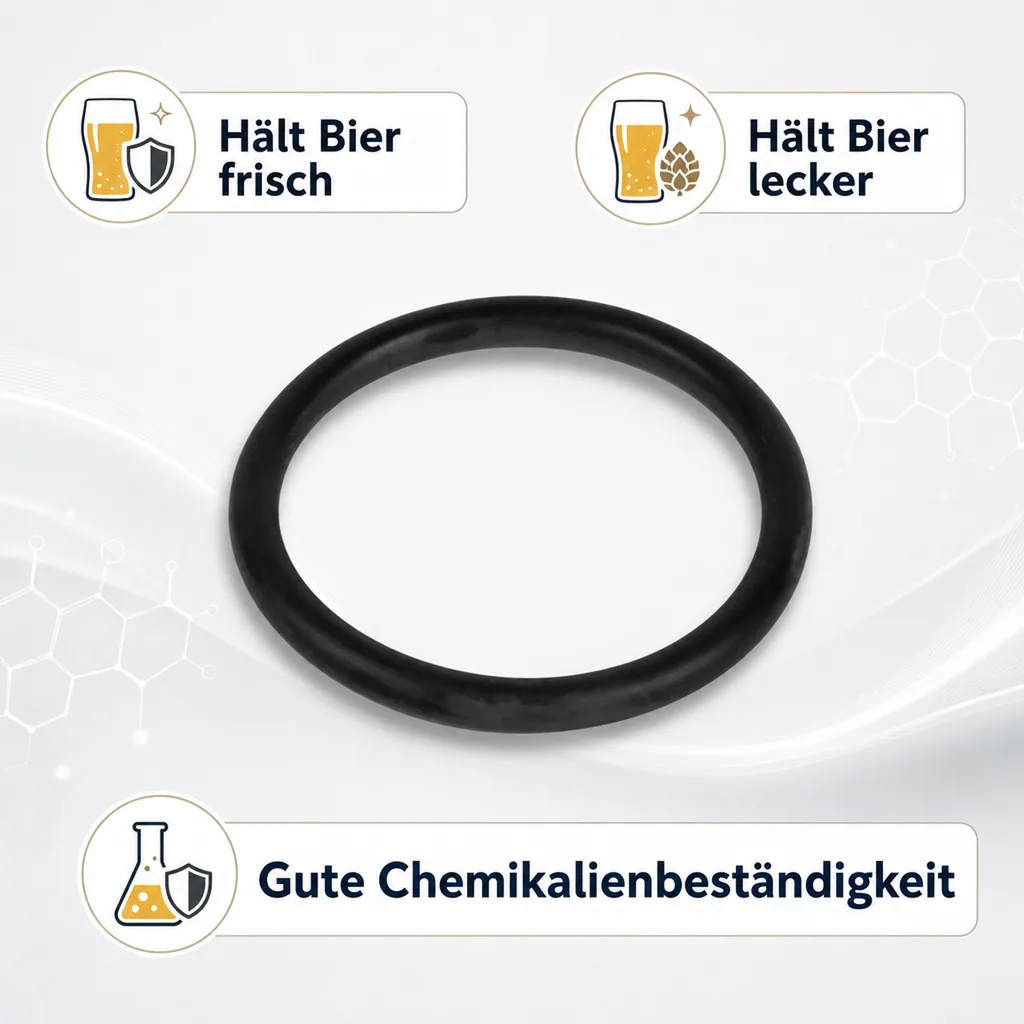O-Ring, Dichtung für 5/8 Stößel für Keg - Verschluss (Flach- und Kombi-Fitting) (Micro Matic und Hiwi)