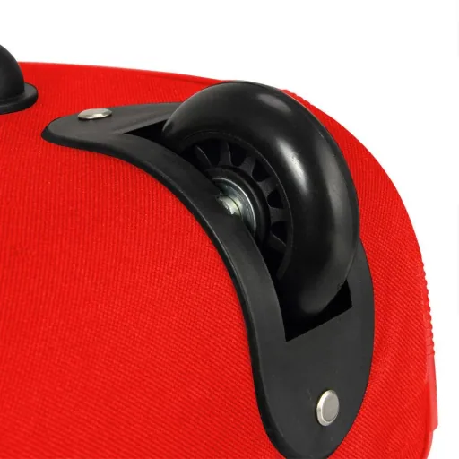 XXL Reisetasche mit Trolleyfunktion rot 160 LITER