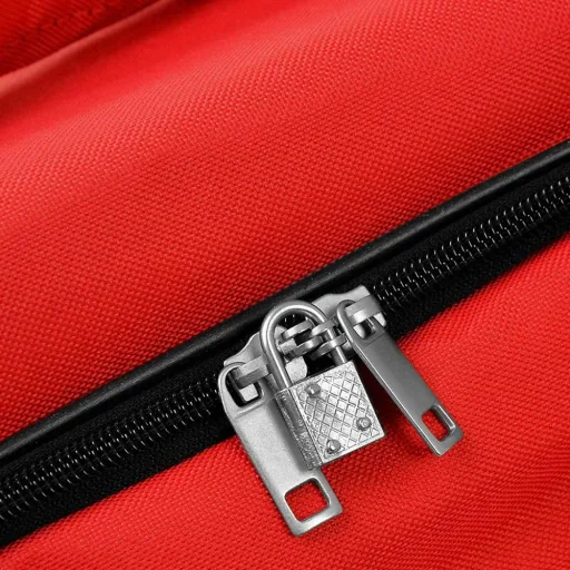 XXL Reisetasche mit Trolleyfunktion rot 160 LITER