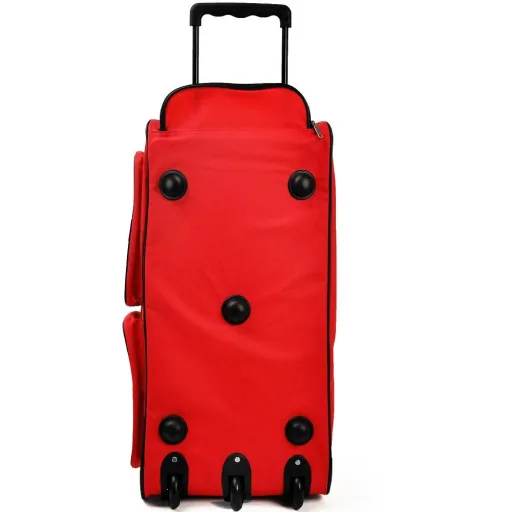 XXL Reisetasche mit Trolleyfunktion rot 160 LITER