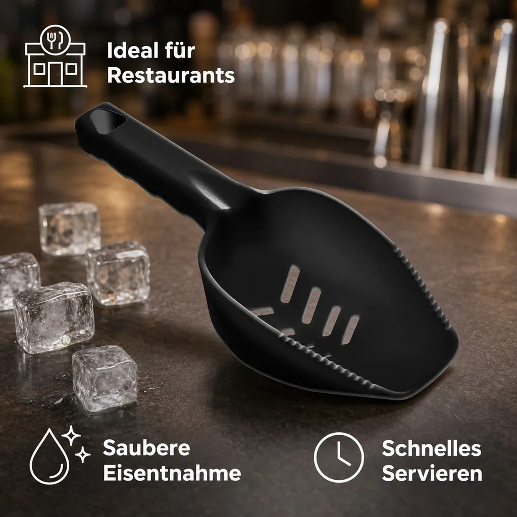 Eisschaufel - TOM FOX - Mit Abfluss-Schlitzen & Spülmaschinenfest