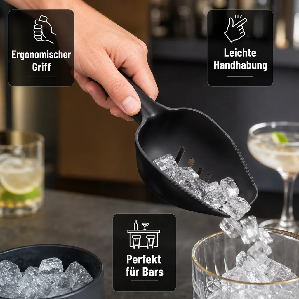 Eisschaufel - TOM FOX - Mit Abfluss-Schlitzen & Spülmaschinenfest