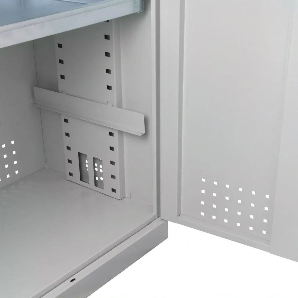 Werkstattschrank / Chemikalienschrank RAL 7035