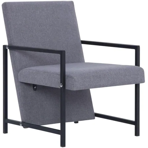 Sessel Stoff hellgrau
