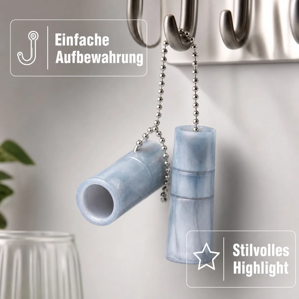 Zapfhahnverschluss für Bierzapfhähne, Farbe: Schwarz-/silberfarbene Kette