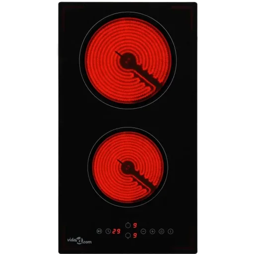 Glaskeramikkochfeld mit 2 Kochzonen, Touch Control 3000 W