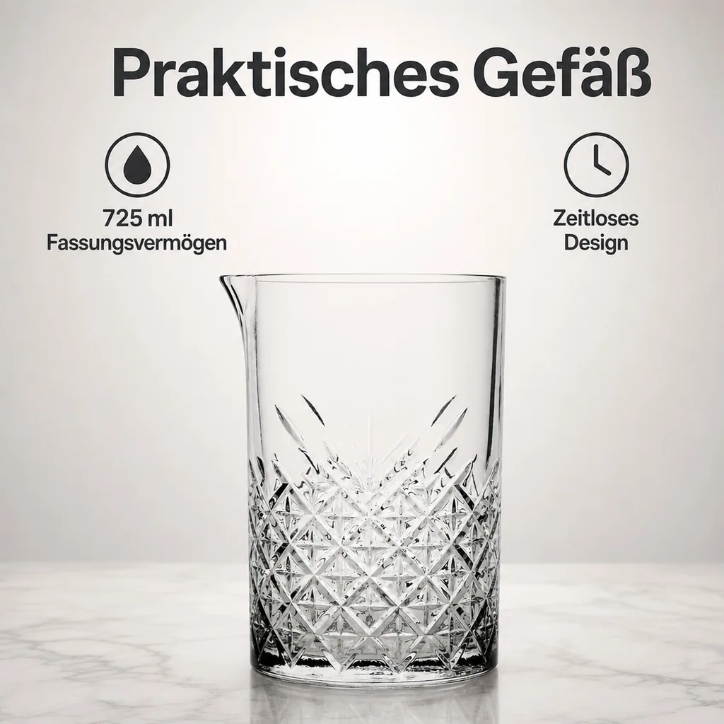 Wasserkaraffe, Glaskaraffe, Weinkaraffe - Timeless, 725 ml