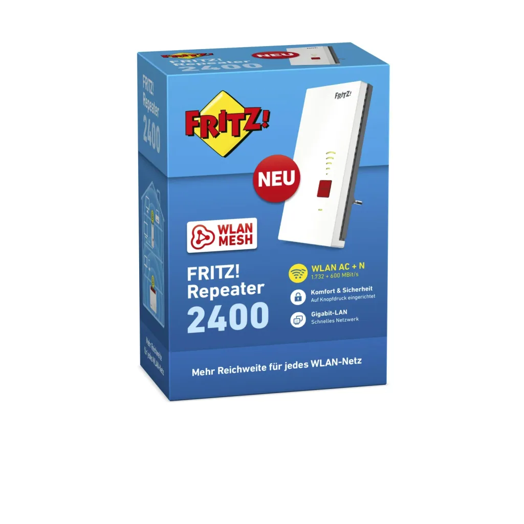 FRITZ!Repeater 2400, Dual-WLAN AC+N, bis zu 2333 Mbit/s