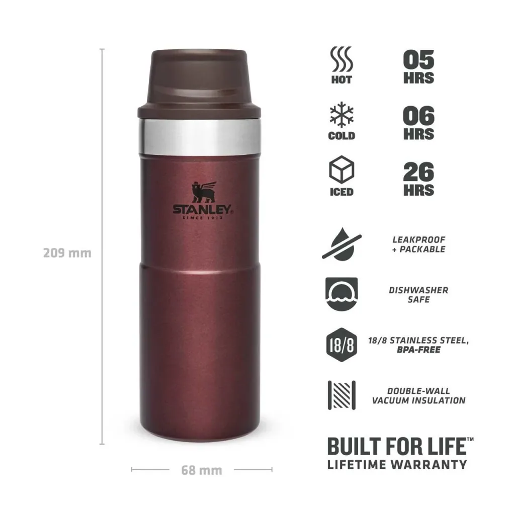 Trigger-Action Travel Mug 0,35 l, Wine, Vakuumisolierung, Einhandbedienung