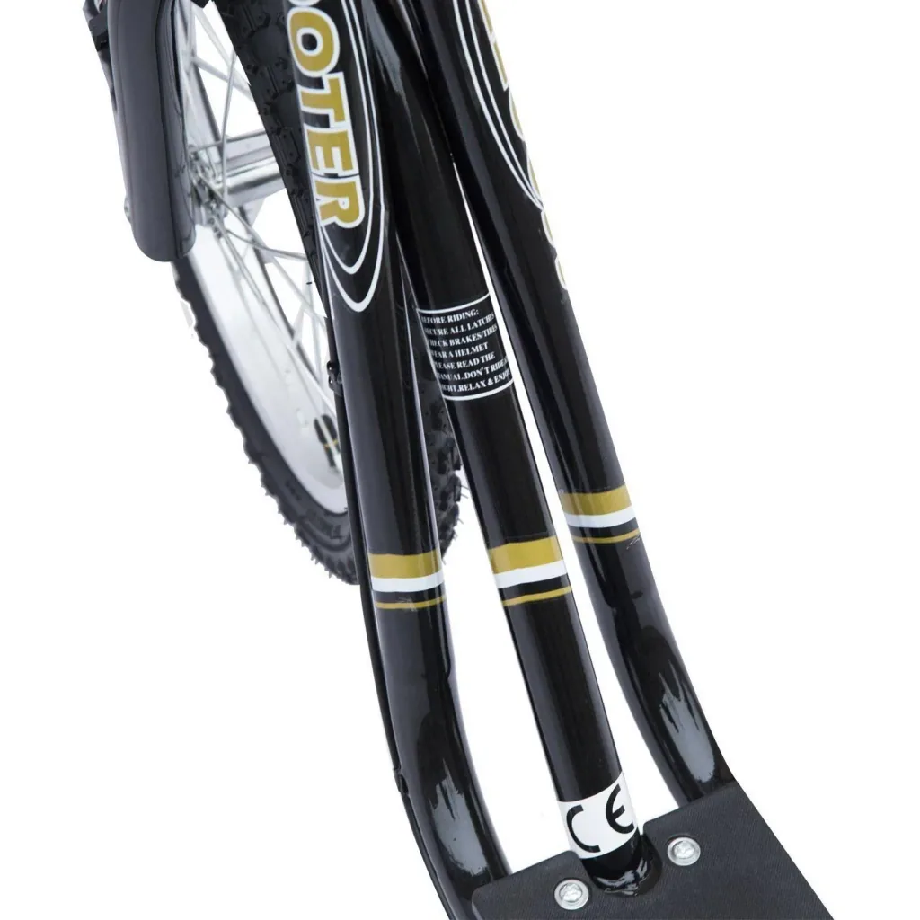 Kinder Tretroller Scooter 16/12 Zoll schwarz