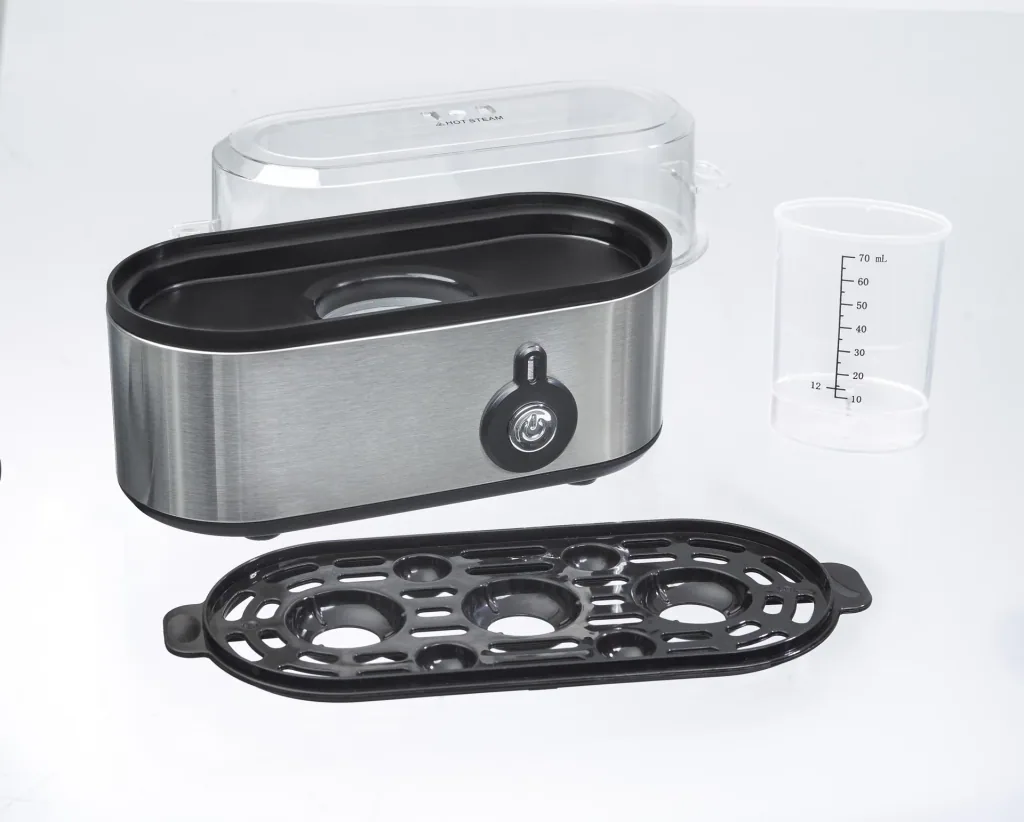 Edelstahl Eierkocher Mini für 1-3 Eier, 210 Watt