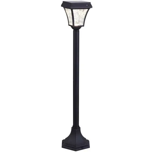 VT-984 Valencia Solar-Gartenpfosten Solar-LED-Lampe - 3 Lichtfarben