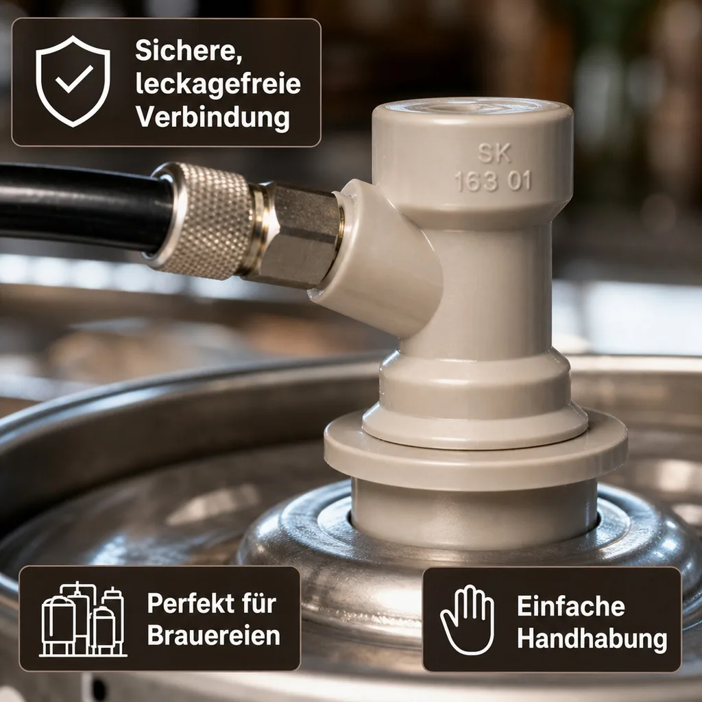 Steckkupplung NC Keg, Ausführung Gas
