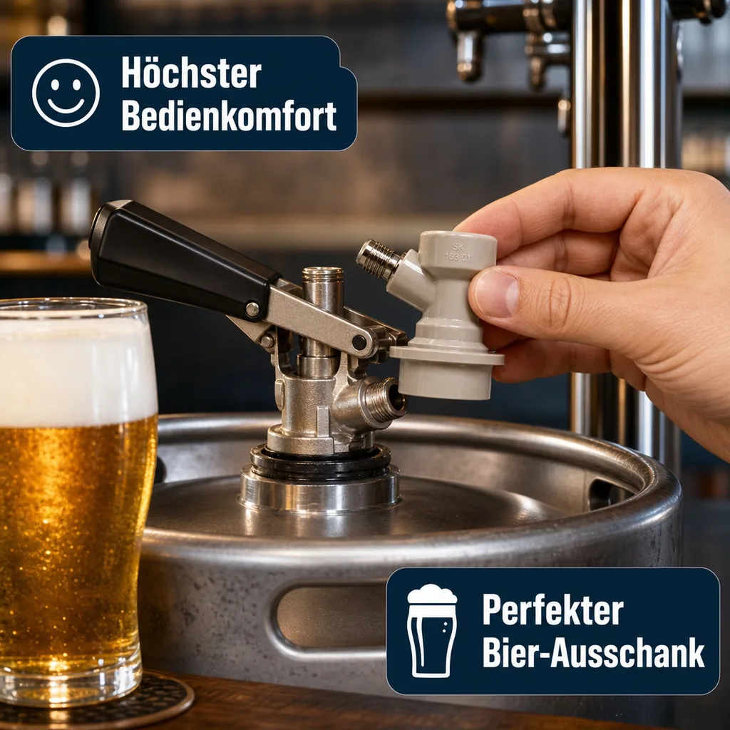 Steckkupplung NC Keg, Ausführung Gas
