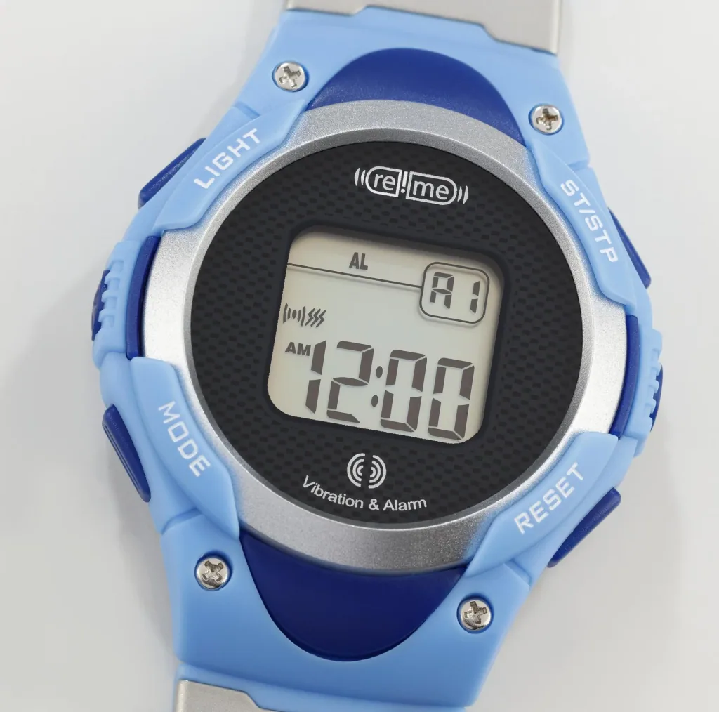 Armbanduhr, mit 8-fach Alarm, Stoppuhr und Count-Down-Funktion (Kurzzeitwecker)