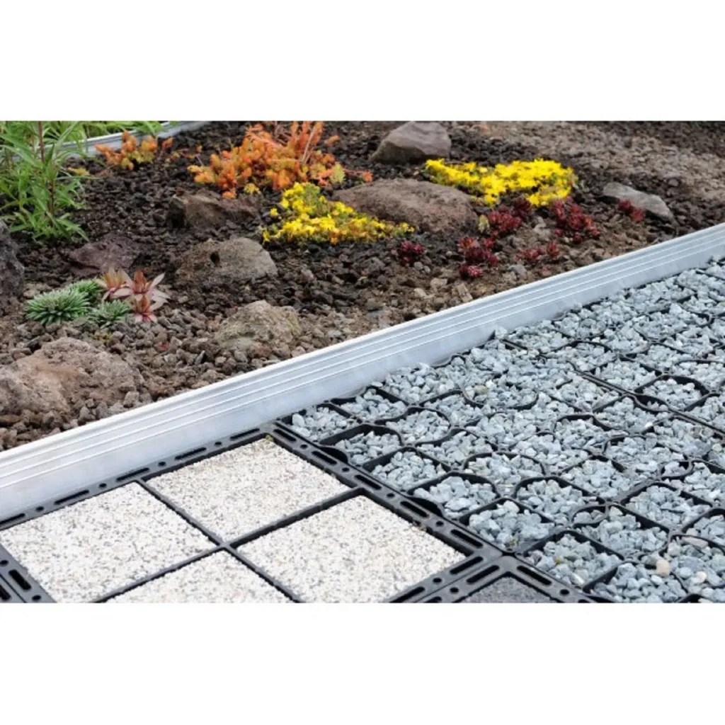 Ultra Starke Alu Rasenkante 14cm x 100cm | Beeteinfassung | Beetumrandung | Beetbegrenzungen