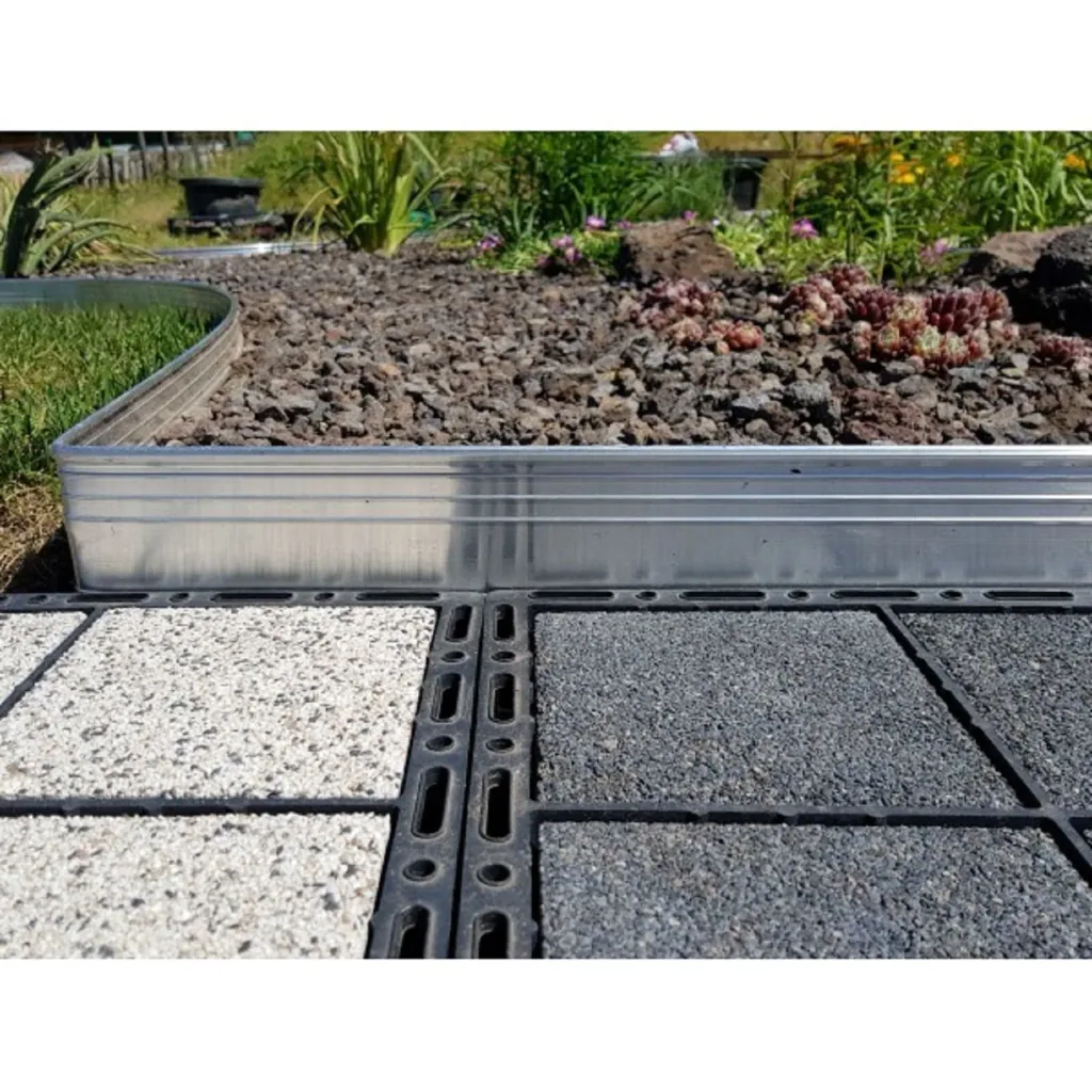 Ultra Starke Alu Rasenkante 14cm x 100cm | Beeteinfassung | Beetumrandung | Beetbegrenzungen