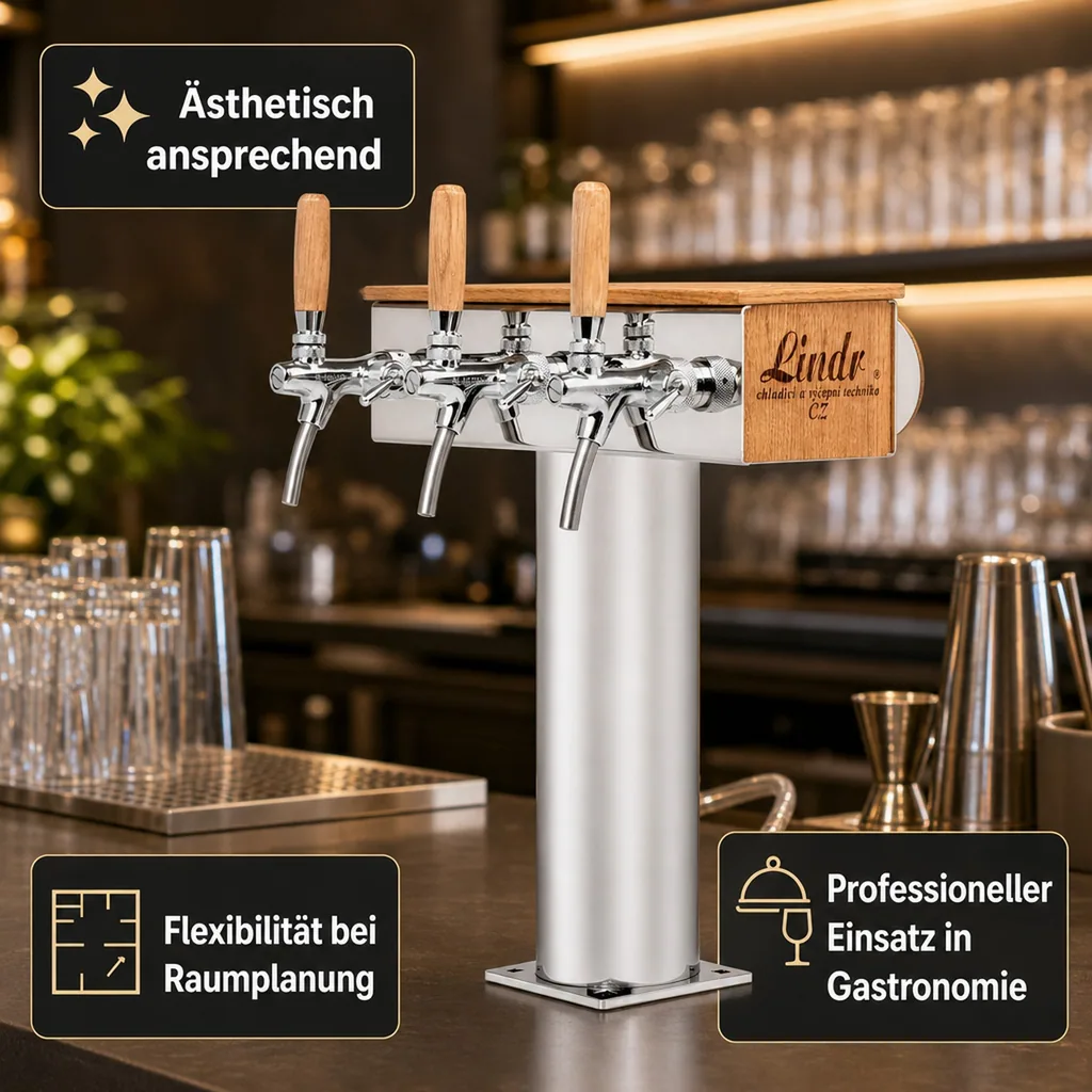 Schanksäule Modell T Grand, 3-leitig