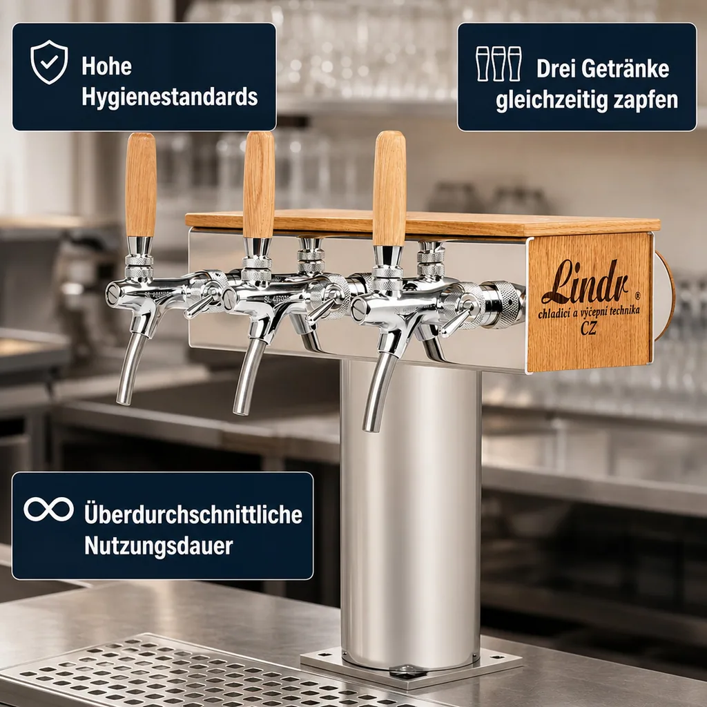 Schanksäule Modell T Grand, 3-leitig