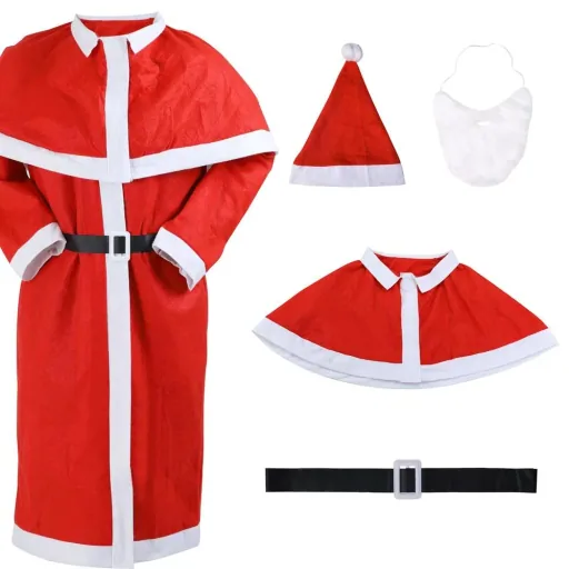 Weihnachtsmann Kostüm 5 Stück