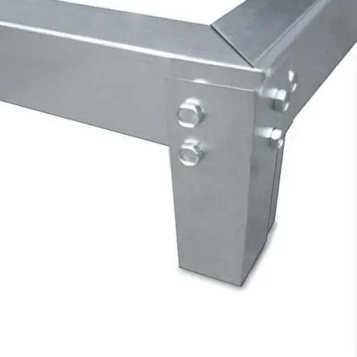 Gewächshaus mit Fundament / Aluminium-Gewächshaus / Wandgewächshaus - mit Regenrinne - Schiebetüren 192 x 127 x 202cm