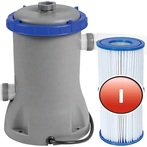 Schwimmbecken mit Pumpe und Filter - Ø244cm - 1249 L/h Pumpenleistung