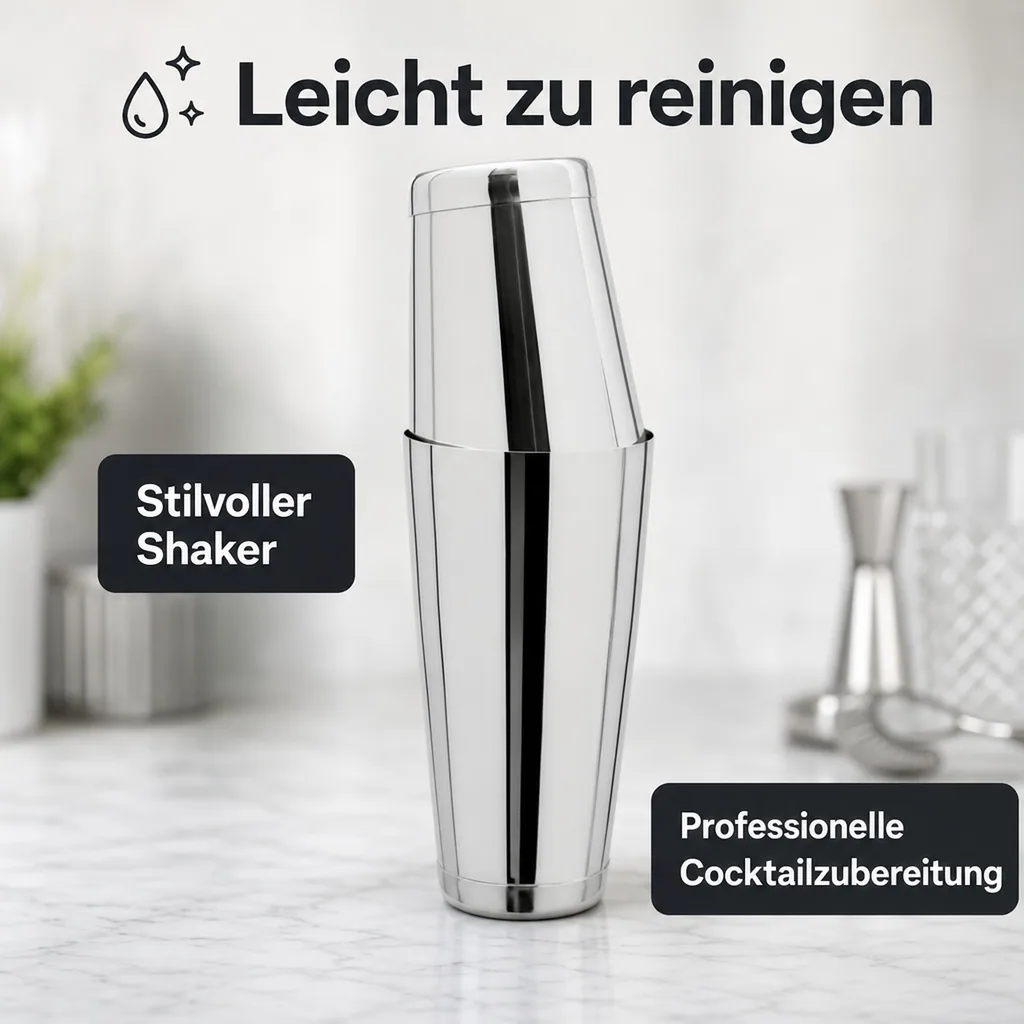 TIN in TIN Shaker, Edelstahl 28oz/18oz
