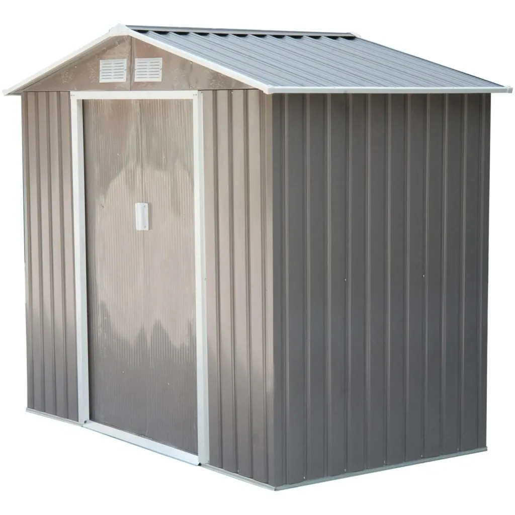 Geräteschuppen Gartenhaus 213 x 127x 185 cm, grau