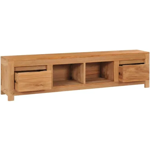 TV-Schrank 135x30x35 cm massiv Teak