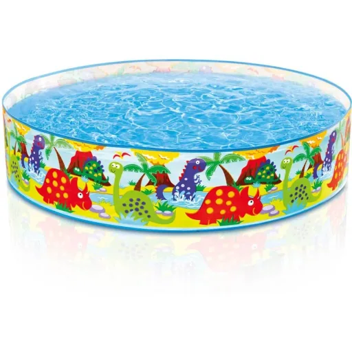 Kleiner Swimmingpool mit Dino-Motiven