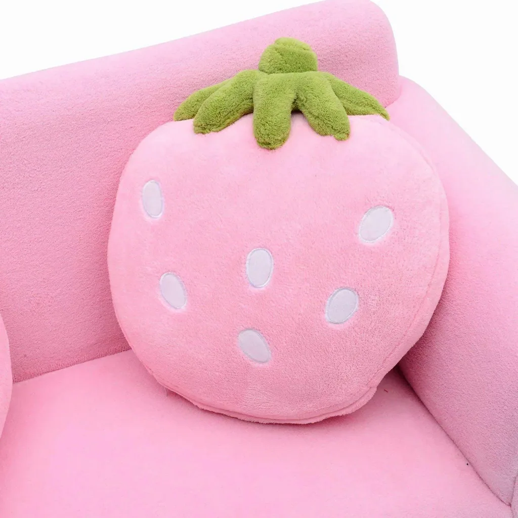 Kindersofa Erdbeere Kindersessel Sofa Couch Kinder Kinderzimmer (Erdbeersofa)