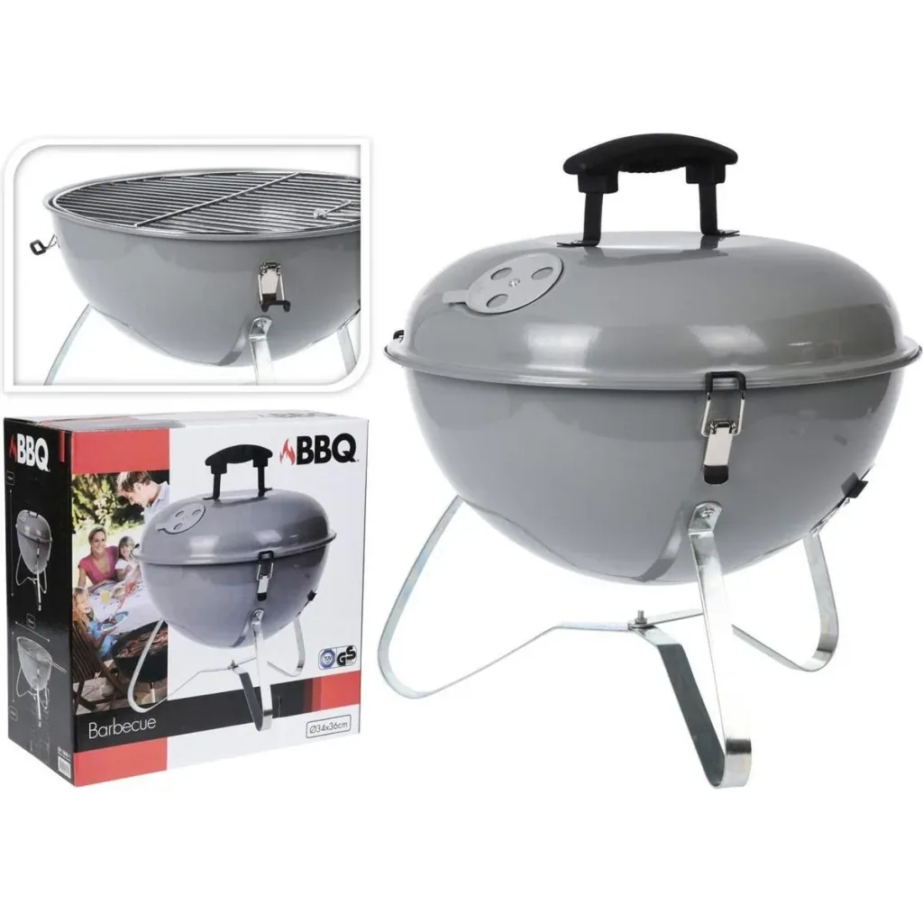 BBQ Classics Tragbarer Holzkohlegrill mit Deckel